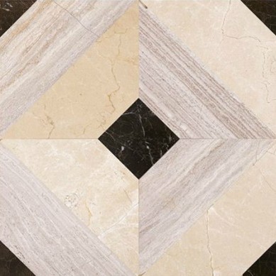 Direct Factory Waterjet Polished and Customized Marble Medalion Floor Tile Design