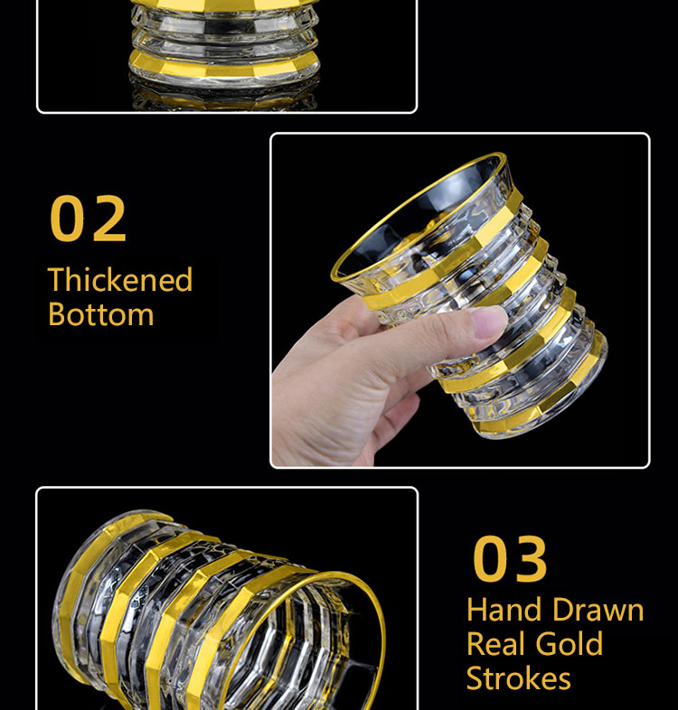 Gold Rim Glassware10