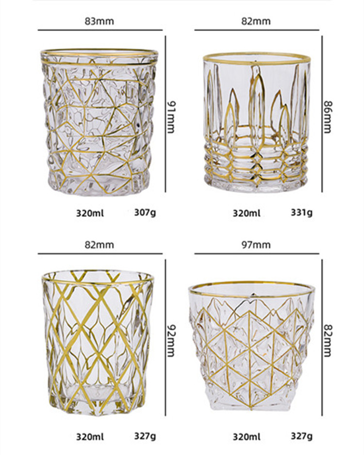 Gold Rim Glassware10