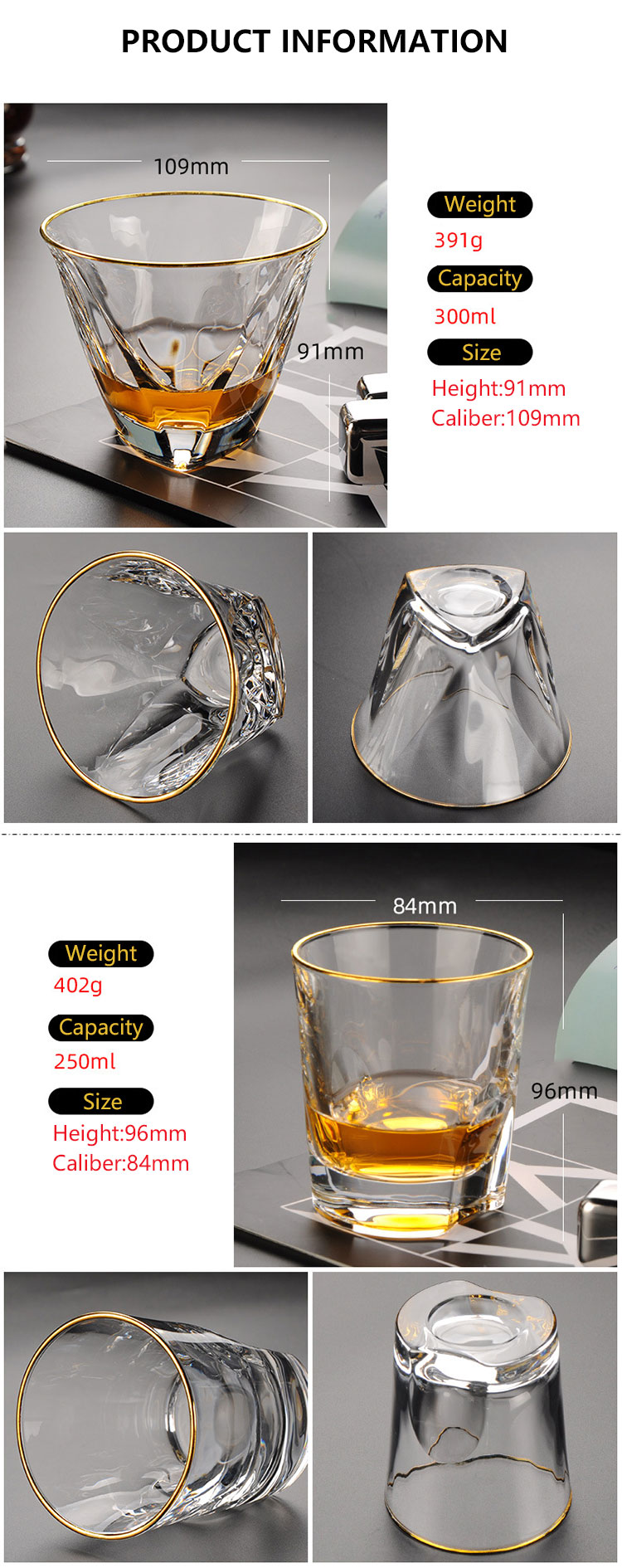 Gold Rim Glassware11