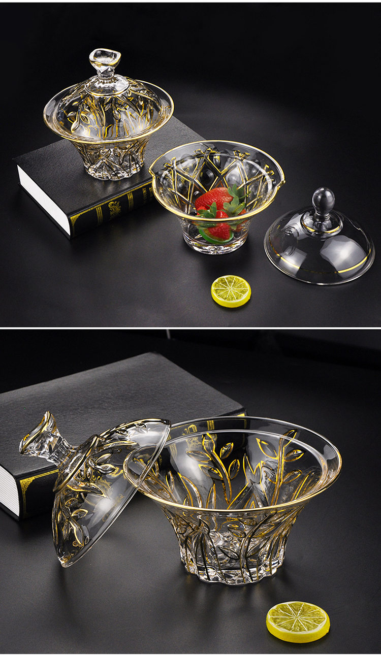 Gold Rim Glassware12