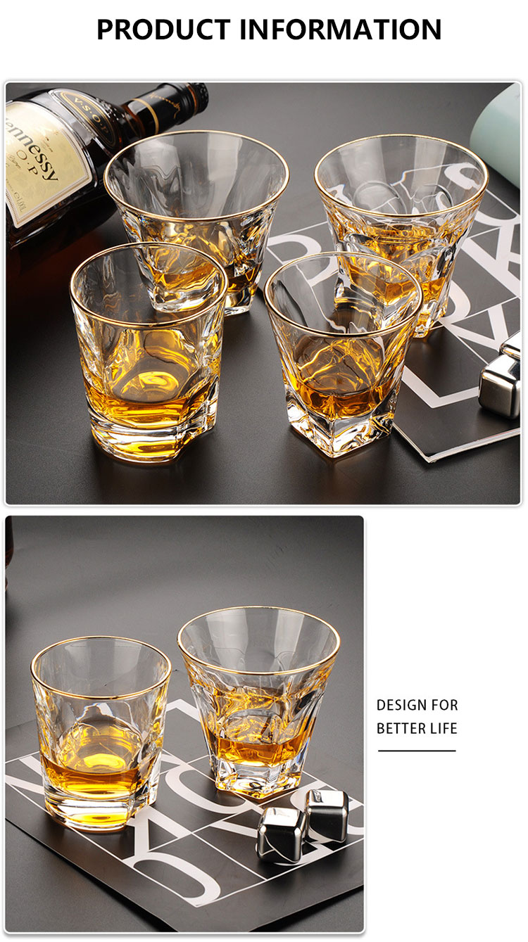 Gold Rim Glassware13