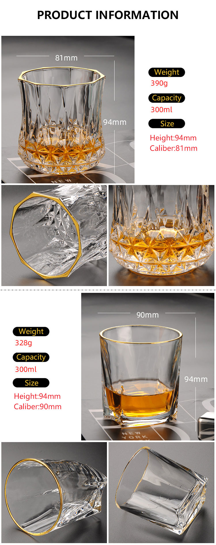 Gold Rim Glassware15