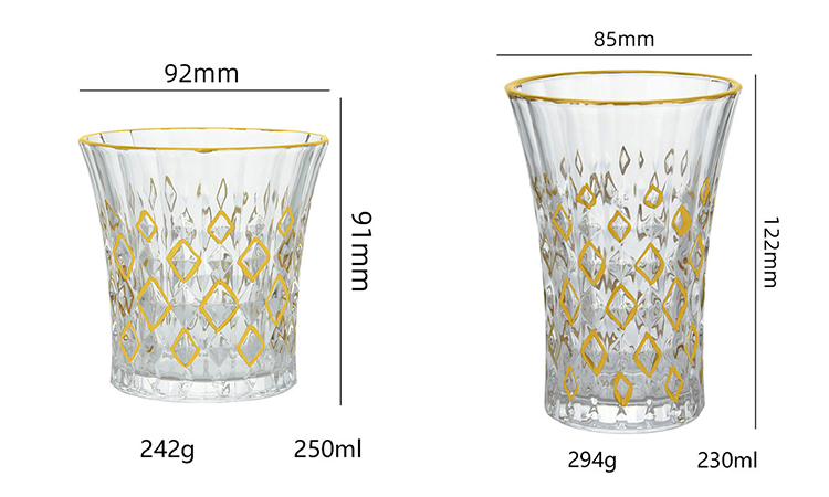 Gold Rim Glassware8