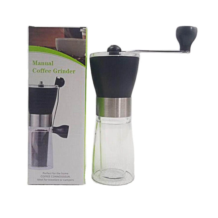 Europe style for Wine Decanter Set - glass coffee mills hand portable manual coffee grinder mill – Shunstone
