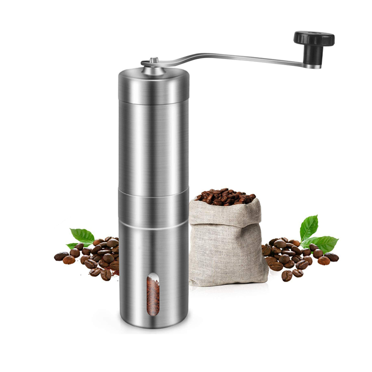 Fast delivery Big Wine Glass - stainless steel manual conical burr coffee grinder with adjustable setting for home use – Shunstone