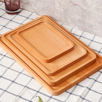 custom beech wood tray restaurant wooden food serving trays wholesale