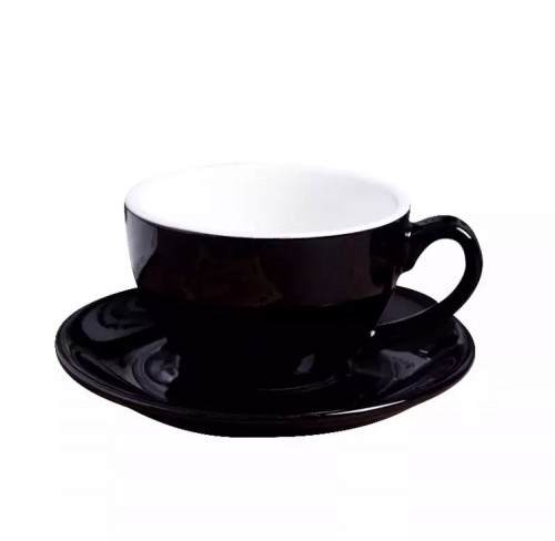 Hot sale Factory Whiskey Lovers - 80ml 150ml 220ml black color ceramic cup and saucer – Shunstone