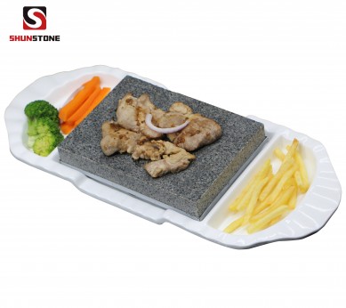 Chinese factory OEM  Grill Steak On The Stone Set Hot Rock Grill indoor BBQ