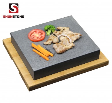 Chinese factory OEM  Grill Steak On The Stone Set Hot Rock Grill indoor BBQ