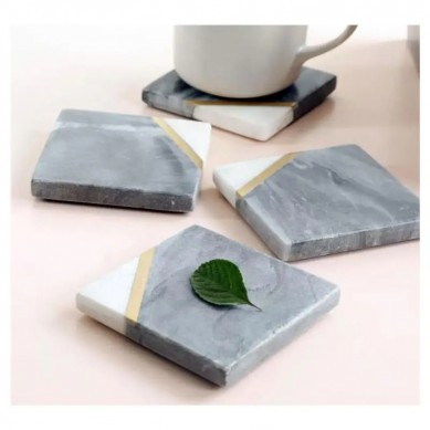 Bar Home Creative Marble Placemat Round Coaster natural stone Customize Cup Coaster