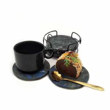 natural stone kitchen Ramadan trinket trays restaurant decoration interior cups and saucer stone coaster