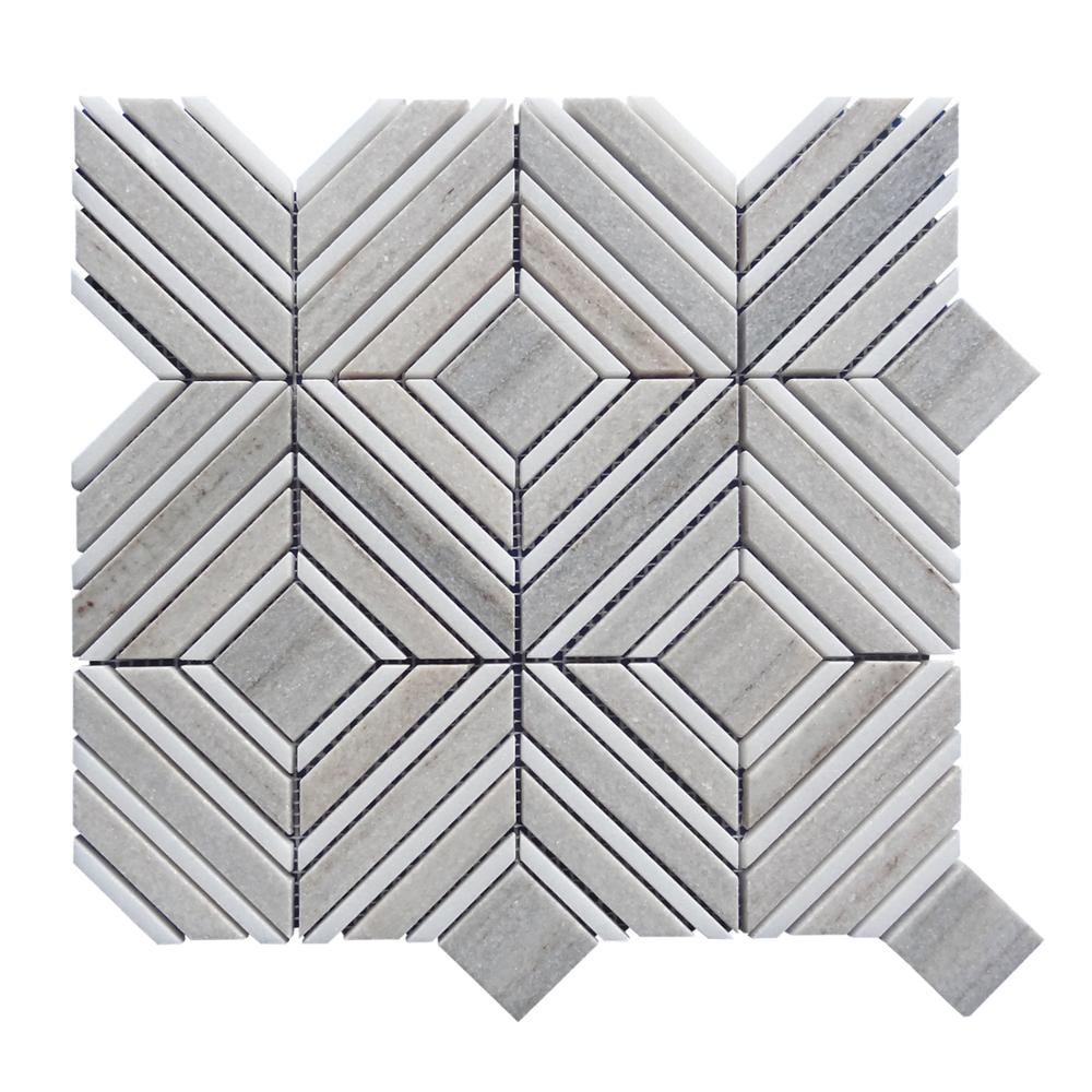 OEM Manufacturer Ice Cube - Mixed Shape and Different Color Wholesale Waterjet Mosaic Tiles  – Shunstone