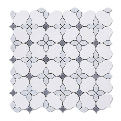 Best Price onStone Cooking Pot -
 Wall or Floor White Thassos Marble Mosaic Tile Bathroom Waterjet Stone Mosaic  – Shunstone