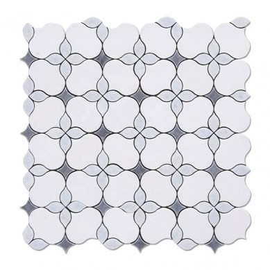 Best Price onStone Cooking Pot - Wall or Floor White Thassos Marble Mosaic Tile Bathroom Waterjet Stone Mosaic  – Shunstone