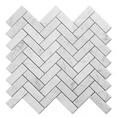 Chinese wholesale Glass Whiskey -
 White Carrara Mosaic Marble Stone Marble Mosaic Tiles Mosaic Wall Decoration – Shunstone