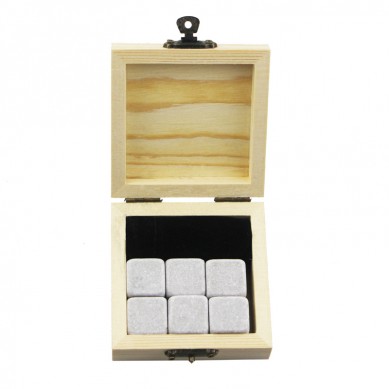 6 pcs of Cinderella Whiskey Chilling Rocks Customize Packaging Whiskey Stones Set of 6 Natural Cubes with velvet bag
