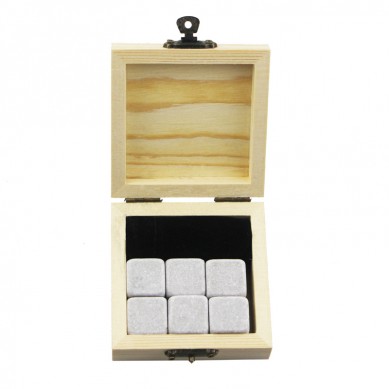 Good quality Whiskey Stones Gift - 6 pcs of Cinderella Whiskey Chilling Rocks Customize Packaging Whiskey Stones Set of 6 Natural Cubes with velvet bag – Shunstone