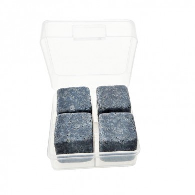 Wholesale 4PCS high quality Whisky Chilling Stones Set with Plastic box