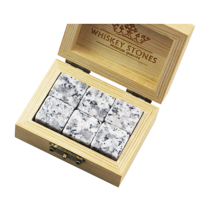 Manufacturing Companies for Ice Rocks Gift Set - 2019 Amazon Best Product Bar Tools Gift Item New 6 pcs of Whiskey Rock Stone Cube Whisky Chilling Ice Cube Ice Stone Creative Gift Set – Shunstone