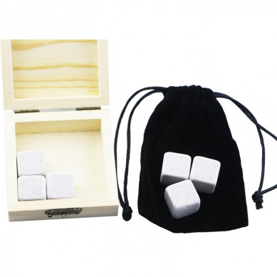 6 pcs of Cinderella Whiskey Chilling Rocks Customize Packaging Whiskey Stones Set of 6 Natural Cubes with velvet bag