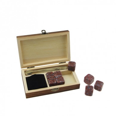 Whiskey Stones Set dari 6 pcs Cubes Ice Reusable untuk Minuman India merah Minuman Chilling Stones wiski untuk anggur