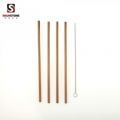 Golden Color Metal Straw Supplier in China