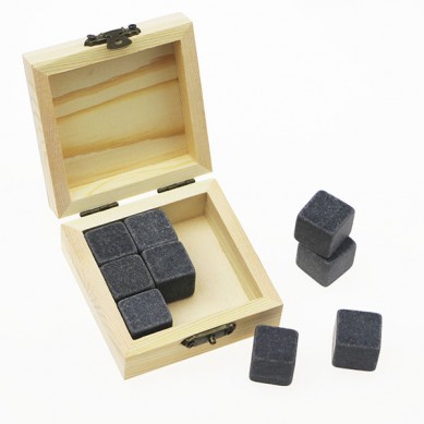 popular Product Bar Tools Gift Item New Whiskey Rock Stone Cube Whisky Chilling Ice Cube Ice Stone Creative Gift Set