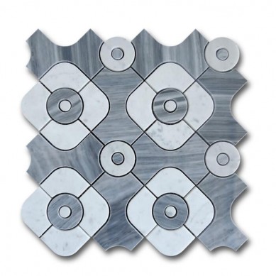 carrara-white-mixed-italy-gray-waterjet-mosaic