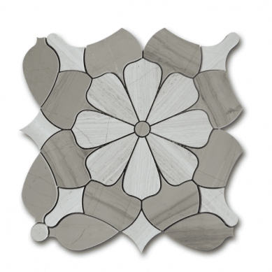carrara-white-mixed-italy-gray-waterjet-mosaic
