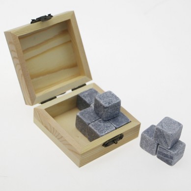 High Quality Grå Gavesæt 9 Pcs Genanvendelig Whisky Stone, Ice Whisky Rock Stone, Ice Cube Whisky Stone Gavesæt Stone gave