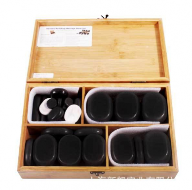 hot stone massage set Professional Portable Massage Stone Kit na may Hot Rocks Massage Therapy basalt Stones para sa bukal mineral