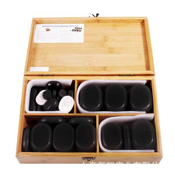 Cheap PriceList for Whiskey Wooden Gift Stones - hot stone massage set Professional Portable Massage Stone  Kit with Hot Rocks Massage Therapy basalt Stones for spa – Shunstone