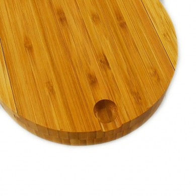 Custom Wood Chopping Cutting Block Wooden Charcuterie Board Bamboo Cheese Serving Board with Knife Set and Drawer