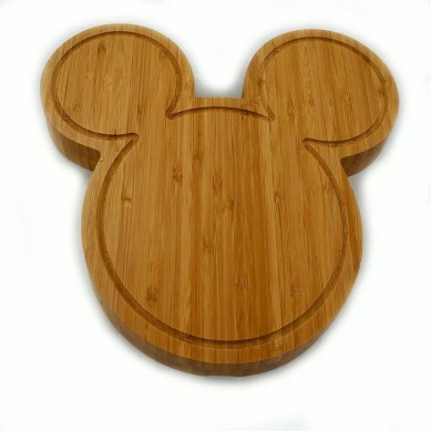 High-Grade wood Hot Sale Sublimation Blank Mini Resin M Mouse Cheese Board Private Label M Shape