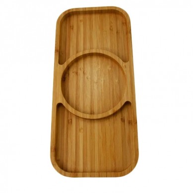 Unique Extra Large Bamboo Wooden Cheese Board Knife Set Charcuterie Platter & Serving Tray with 4 Slide-Out Drawers