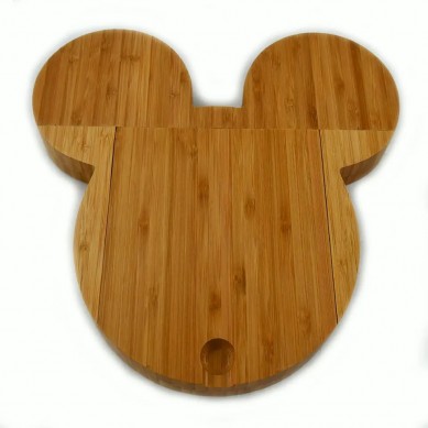 High-Grade wood Hot Sale Sublimation Blank Mini Resin M Mouse Cheese Board Private Label M Shape