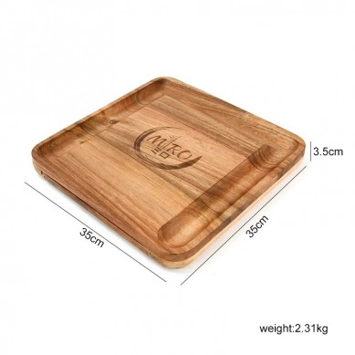 Household Acacia Wood Charcuterie Board Laser Engraved Wooden Cheese Boards and Knife Set for Home Kitchen,Party