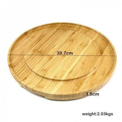 Cheese Board and Knife Set Large Round Charcuterie Board Set Bamboo Cheese Board Set