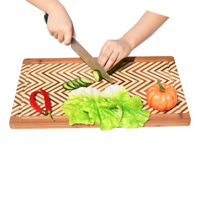 Bamboo Kitchen Chopping Block Wood Cutting Chopping Board High Quality Large Organic