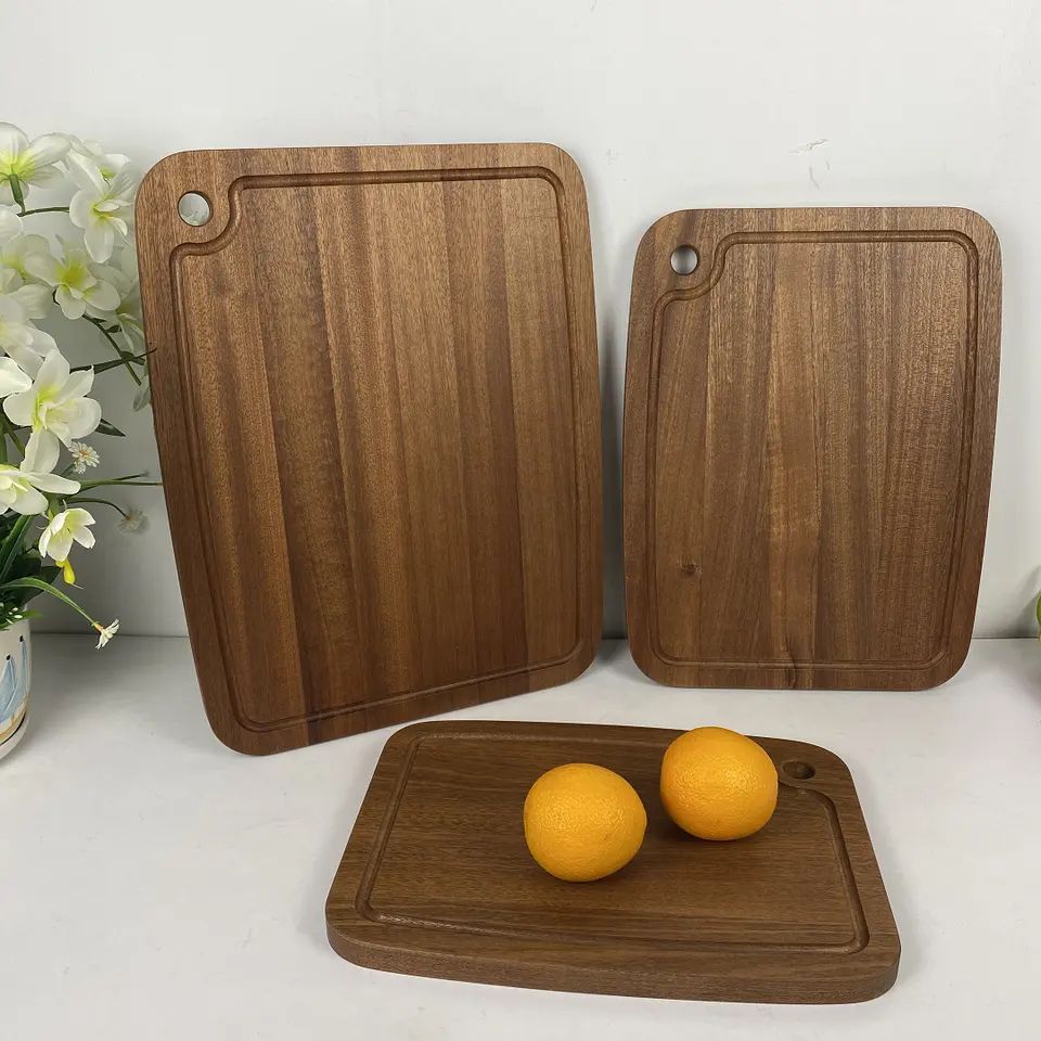 Good User Reputation for Wisky Stones - Set of 3 Pieces Different Size Solid Wood Chopping Board Walnut Cutting Boards – Shunstone