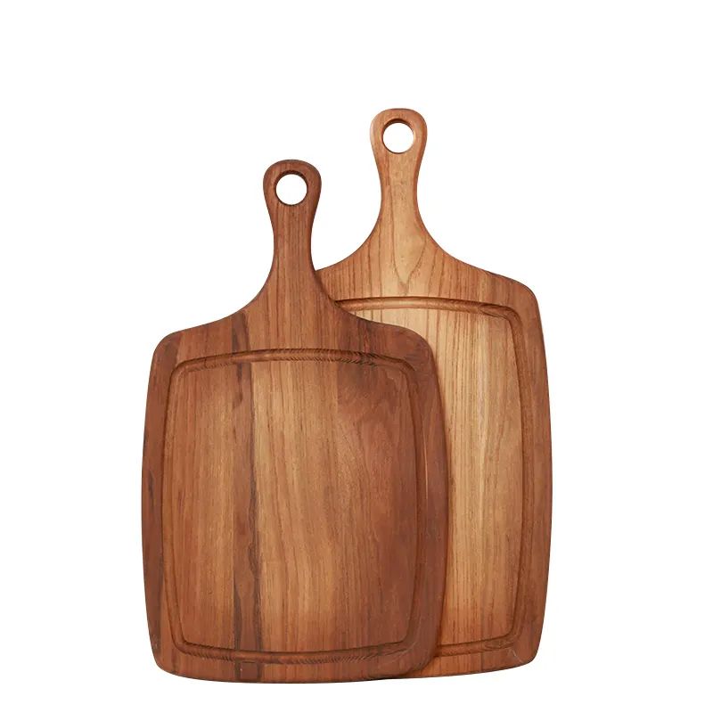 OEM/ODM China Globe Decanter - Acacia Wood Chopping Board Wooden Cutting Board Pizza Peel With Hanging Hole – Shunstone