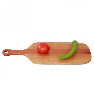 Hot Sale Acacia Wood Pizza Serving Board Wooden Kitchen Cheese Chopping Cutting Board with Handle