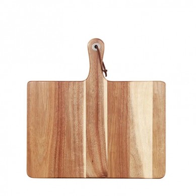 Acacia Wood Chopping Board Serving Board Premium Pizza Peel Serving Cheese Cutting Board With Handle