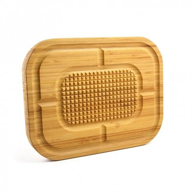 Bamboo Vegetable Cutting Kitchen Thick Meat Chopping Board Large Meat Steak Carving Board Wood Meat Service Tray