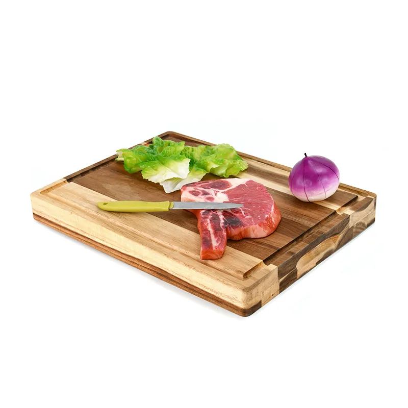 Wholesale Bbq Grill Stone - Premium Acacia Wood Large Reversible Cutting Board with Juice Groove & Cracker Holder Chopping Board Charcuterie Board – Shunstone