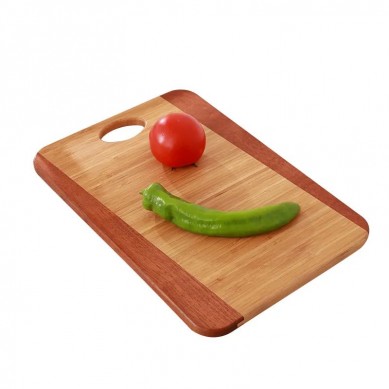 Factory Price Durable Kitchen Bamboo Wood Cutting Board Wooden Chopping Board Block with Handle for Gift