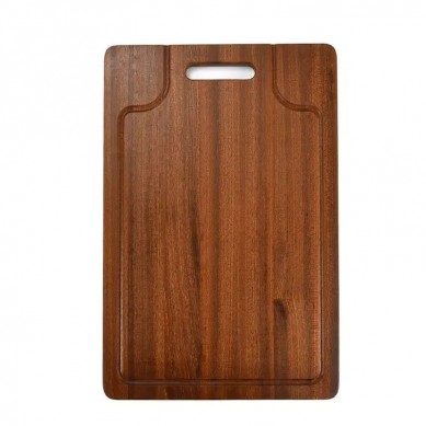 Extra Large And Thick Natural Organic Totally Kitchen Sapele Wood Cutting Board with Drip Juice Groove