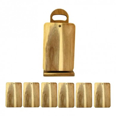 Wood Cutting Board Set with Storage Case Set of 4 Small Fruit Vegetable Bread Chopping Board Wedding & Kitchen Gadgets