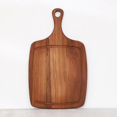 Acacia Wood Chopping Board Wooden Cutting Board Pizza Peel With Hanging Hole